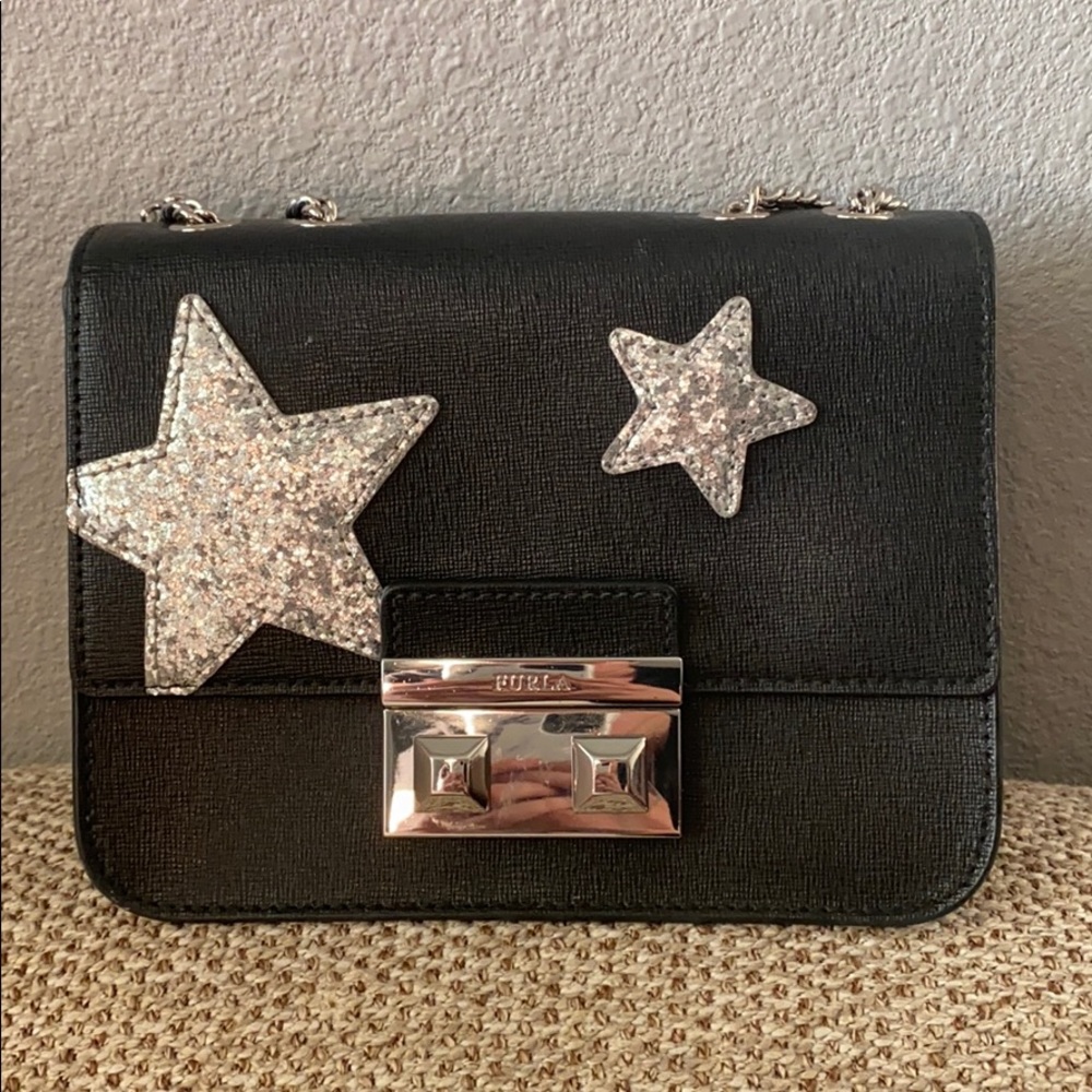 FURLA black crossbody Bella accepting offers also